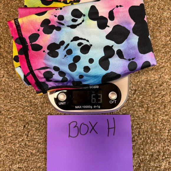 Terez New York Rorschach Leggings Womens Medium Multi Tie Dye Vibrant Rainbow - Picture 10 of 10